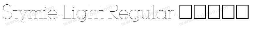 Stymie-Light Regular字体转换
